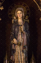 Genevieve, beskyddarinnan av Paris. Eglise Saint Etienne du Mont, Paris 2020