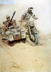Tyska soldater (Afrikakorps) under Libyenkampanjen
