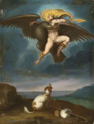 Giovanni Battista Naldini efter Michelangelo - Ganymedes våldtäkt 2020 NYR 18715 0044