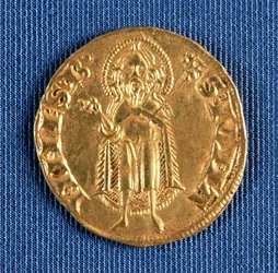 Guldmynt, med Johannes Döparen