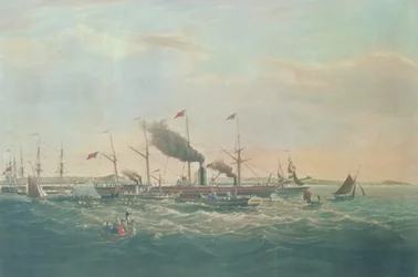 Great Western ångfartyg (litho)