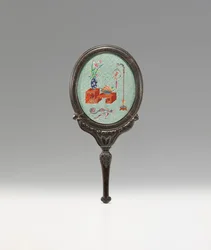 Guangzhou hyllningshandspegel, 1700-1800-tal