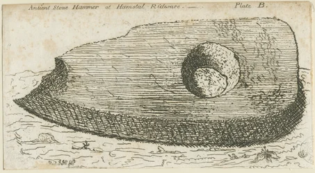 Hamstall Ridware - arkeologiskt fynd: etsning och [? 1700-talet]