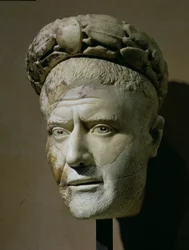 Chef för Filip den arab, romerska kejsaren (244-249) (marmor)