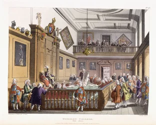 Heralds College: The Hall, från "The Microcosm of London", 1808-1810