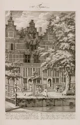 Brandskadat hus, Amsterdam, Holland