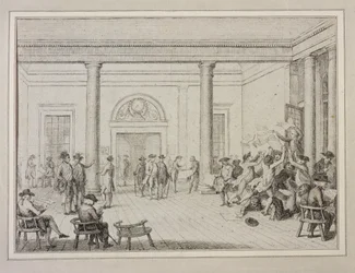 Börsens inre, ca 1790 (etsning)
