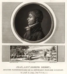 Jean Antoine Joseph Debry, befullmäktigad minister i Frankrike, talare