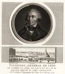 Jean Charles Pichegru, revolutionär general och chef för nordens armé, gick senare med i rojalisterna, dog i fängelse
