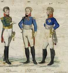 Jerome Bonaparte kung av Westfalen, prins Louis Ferdinand av Preussen och Ludwig I av Bayern