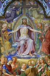 Jesus-Kristus i Majestät. Klosterneuburg, Wien, Österrike