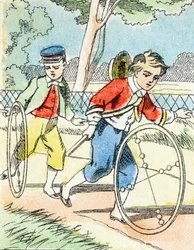 Spel: Hoops - Child Entertainment Alphabet c.1890 (litografi)