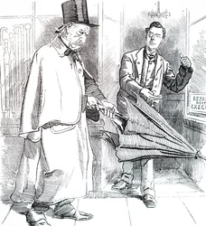 Joseph Chamberlain och William Ewart Gladstone.