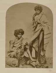 Kurumbars från Neelgerries, nr. 431 från "Faces of India", pub. 1872 (sepiafoto)
