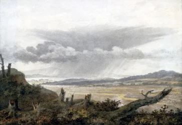 Landskap och molnstudie av Luke Howard, ca 1808-1811