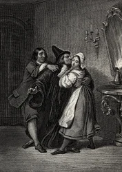 Doktorn trots sig själv, spelad av Jean Baptiste Poquelin dit Moliere