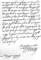 Brev från kung Henri IV av Frankrike till Henrik, prins av Wales, där han tackar honom för en gåva av en flock hundar till sin son, Dauphinen, som är för ung för att skriva personligen, skrivet i Paris