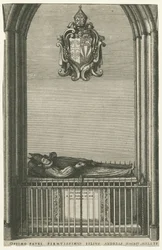 Lichfield Cathedral - Bishop Jackets Monument: gravyr och [?sent 1600-tal]