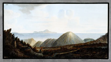 Små berg nedanför Vesuvius, kungariket Neapel