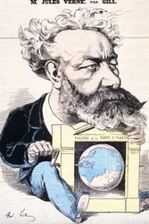 Loire Atlantique N* 183 - Nantes - Jules Verne-museet - Tecknad av Gill