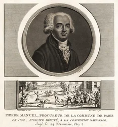 Louis Pierre Manuel, författare, Prucurer till Paris kommun, giljotinerad 1793