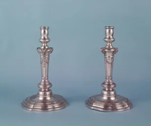 Louis XV silverljusstakar