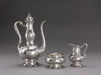 Hamrad kaffeservering: Kaffekanna, c.1900-1910