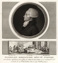 Maximilien Robespierre, vice av Artois, avrättad 1794