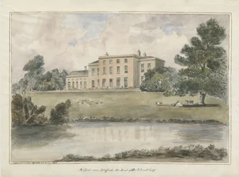 Milford House: akvarellmålning, 1848