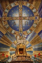 Mosaik i basilikan av Jesus av Medinaceli Madrid Spanien