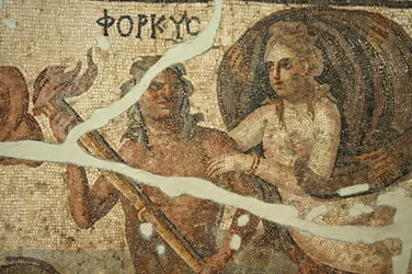 Mosaik av havet scen, Turkiet