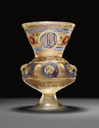 Moskélampa, Mamluk Egypten eller Syrien, sent 1300-tal - tidigt 1400-tal