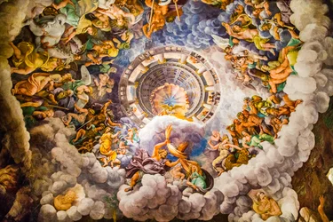 Manierismens mest berömda fresk: Giulio Romanos illusion uppfinner en kupol och upplöser rummets arkitektur i jättarnas fall, Jättarnas sal