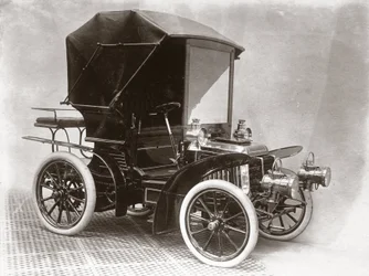 Bil på C S Rolls & Cos monter, Agricultural Hall, London