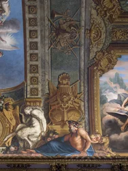 Mytologiska figurer. Målad dekor av Francois Perrier (1594-1649)
