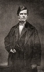 Nathaniel Prentice Banks, från The Century Magazine, publicerad 1887 (gravyr)