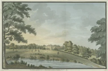 Needwood - Brickley Lodge: akvarellmålning, 1786