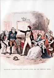 Nicholas Nickleby av C. Dickens - illustration