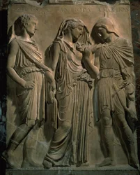 Orfeus, Eurydike och Hermes (marmor)