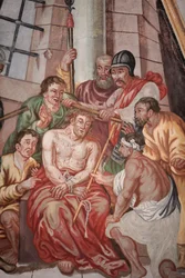 Our Lady of Assumption kyrka. Jesu törnekrona Cordon Frankrike