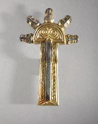 Par fibulae, alemanniska, 500-600-tal