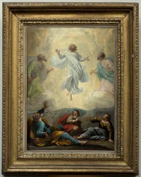 Församlingskyrka (Parochkerk Sint-Amandus en Sint-Blasius). Målning. Jesu förvandling. Anonym.