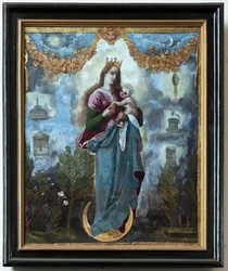 Församlingskyrka (Parochiekerk Sint-Martinus). Målning. Obefläckad befruktning, eller Madonna med barn.