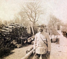 Fotografi från ett personligt album av en infanterilöjtnant under första världskrigets första månader