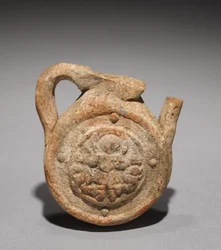 Pilgrimsflaska med Saint Menas, 500-700