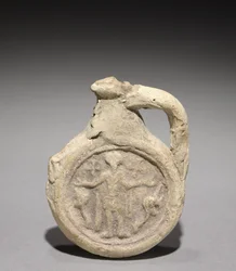 Pilgrimsflaska med Saint Menas, 500-700