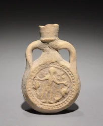 Pilgrimsflaska med Saint Menas, 500-700