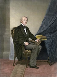 Porträtt av den amerikanske presidenten John Tyler (1790-1862).