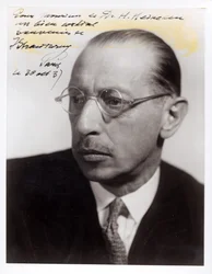 Porträtt av Igor Stravinsky
