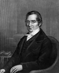 Porträtt av Joseph Louis Gay-Lussac (1778-1850), fransk kemist och fysiker, gravyr